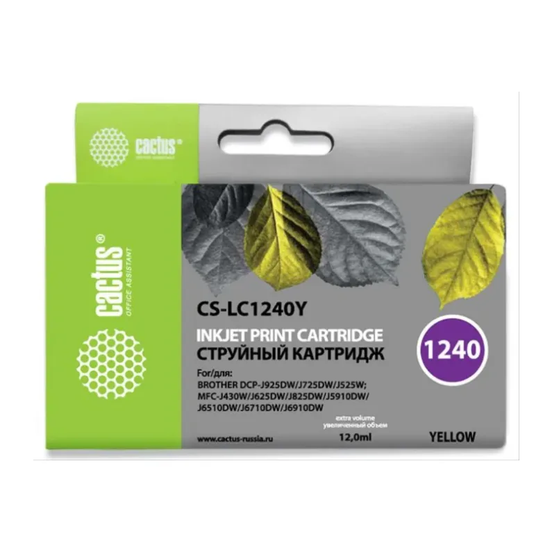 Картридж Cactus CS-LC1240Y желтый