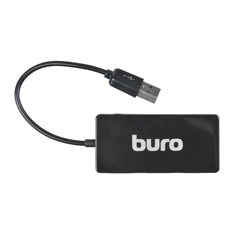 USB-хаб Buro BU-HUB4-U2.0-Slim черный