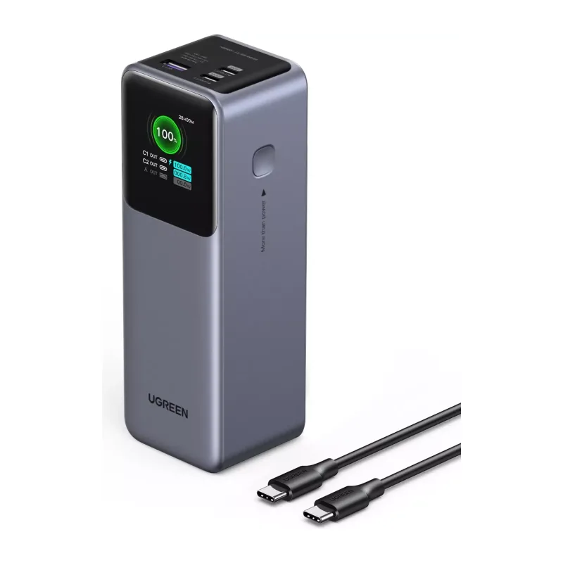 Портативное зарядное устройство Ugreen PB722 Space Gray (35525B)