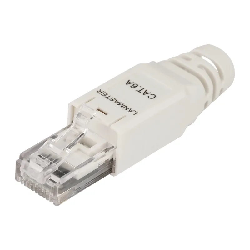 Коннектор Lanmaster LAN-TMP-U6A-WH 1шт