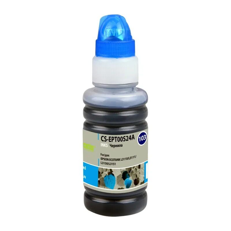 Чернила Cactus CS-EPT00S24A голубой