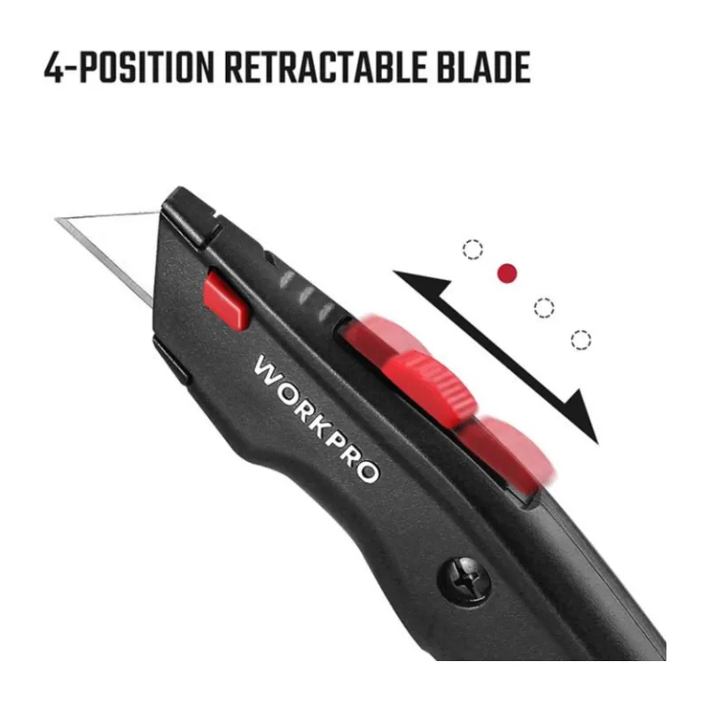 Нож строительный WorkPro WP213008 черный