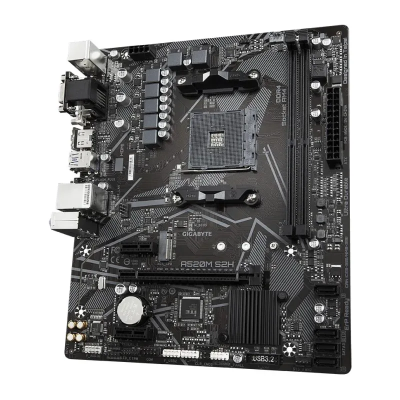 Материнская плата GigaByte A520M S2H AM4 mATX