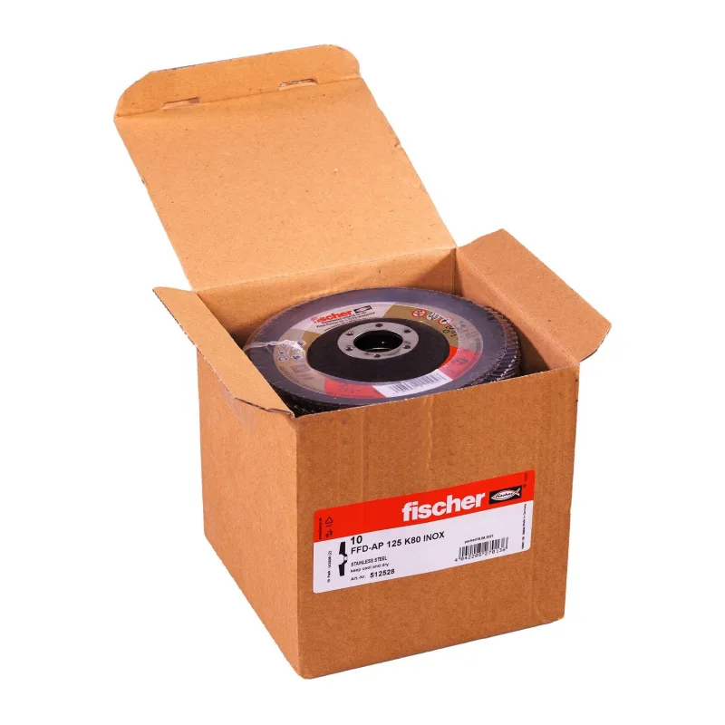 Диск лепестковый Fischer FFD-AP 125 K80 Inox (512528)