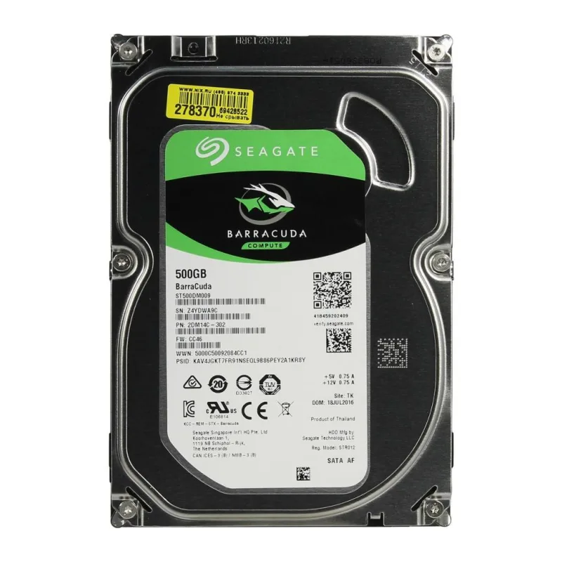 Жесткий диск Seagate 500GB ST500DM009