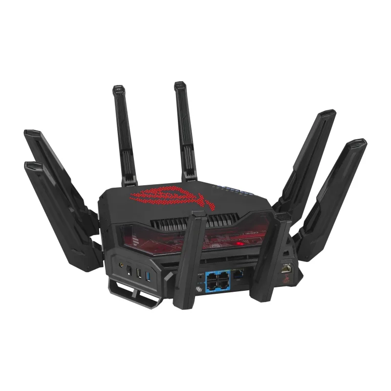 Роутер Asus ROG Rapture GT-BE19000 черный (90IG0850-MO9A0V)