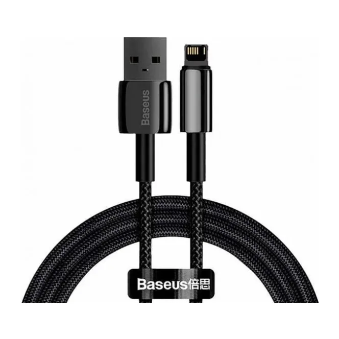 Кабель Baseus Tungsten Gold 2m Black (CALWJ-A01)