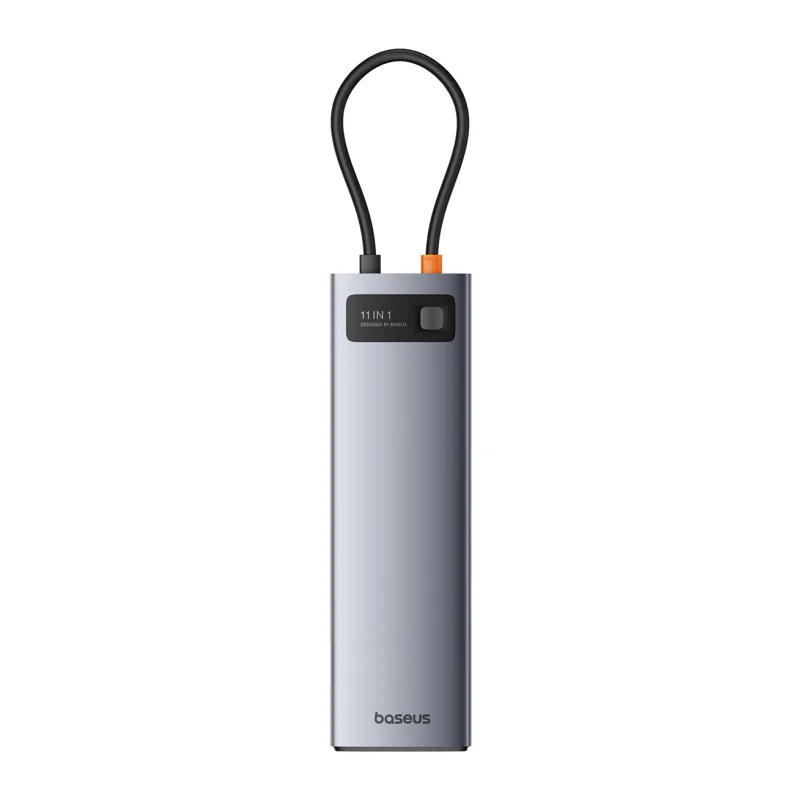 Док-станция Baseus Metal Gleam Series 11-Port HUB Space Grey (B00030709811-00)