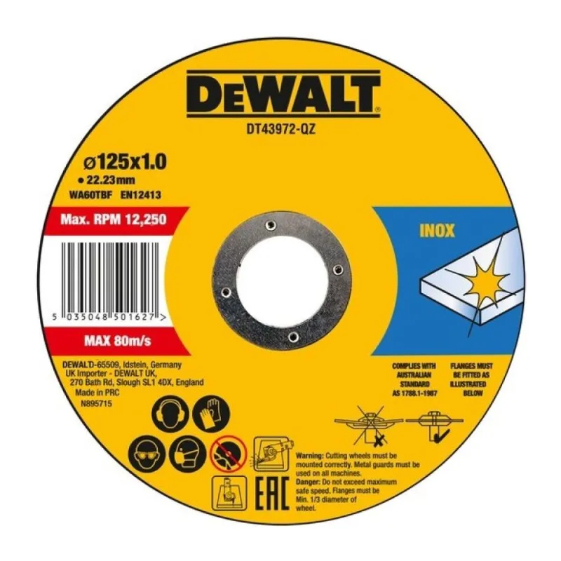 Диск отрезной DeWalt DT43972-QZ