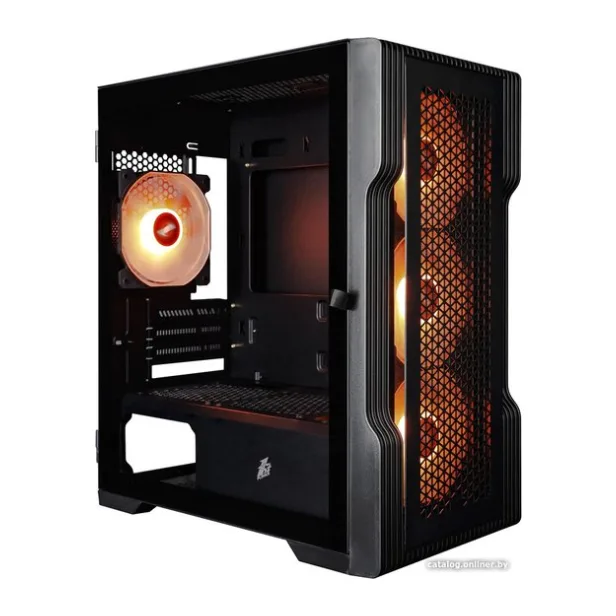 Корпус 1stPlayer Trilobite T3 ARGB Black без БП (T3-BK-4F2(AP)