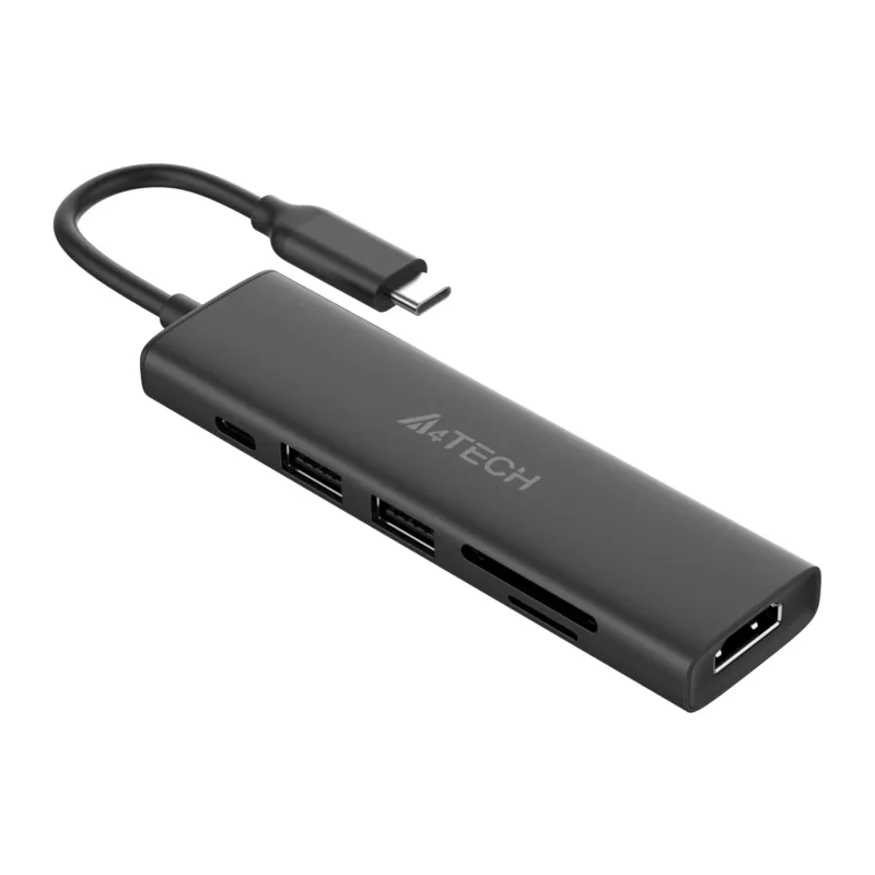 USB-хаб A4Tech DST-60C серый