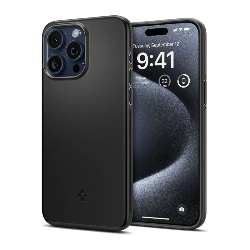 Чехол Spigen Thin Fit для iPhone 15 Pro черный (ACS06686)