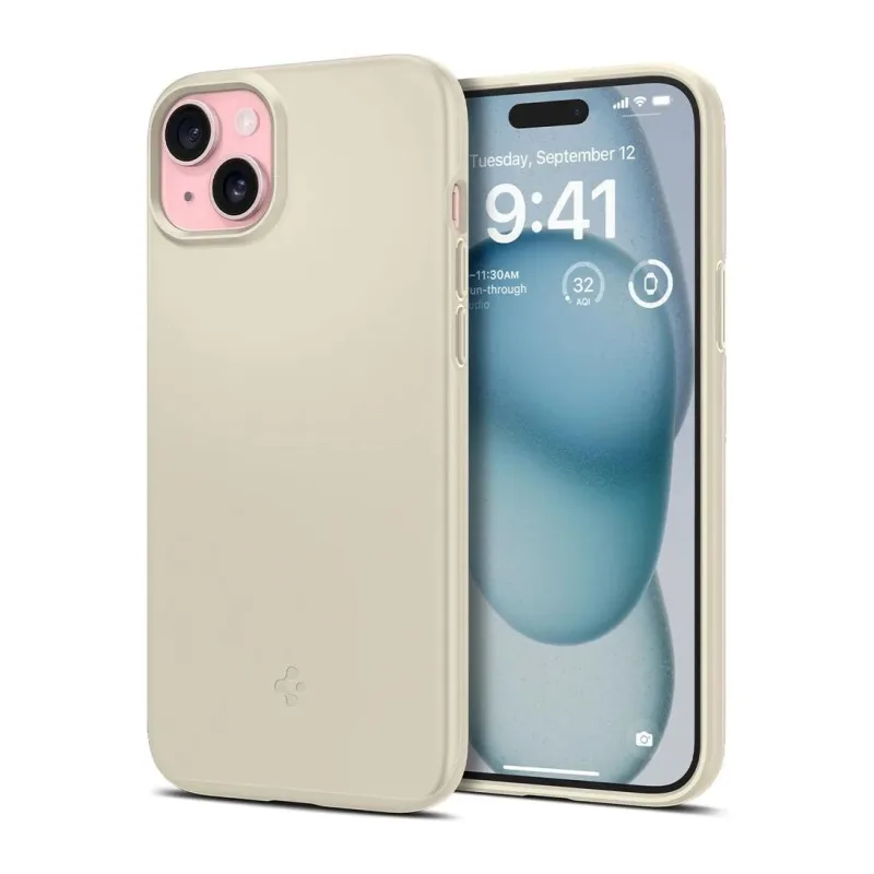 Чехол для телефона Spigen Thin Fit для iPhone 15 Mute Beige (ACS06782)
