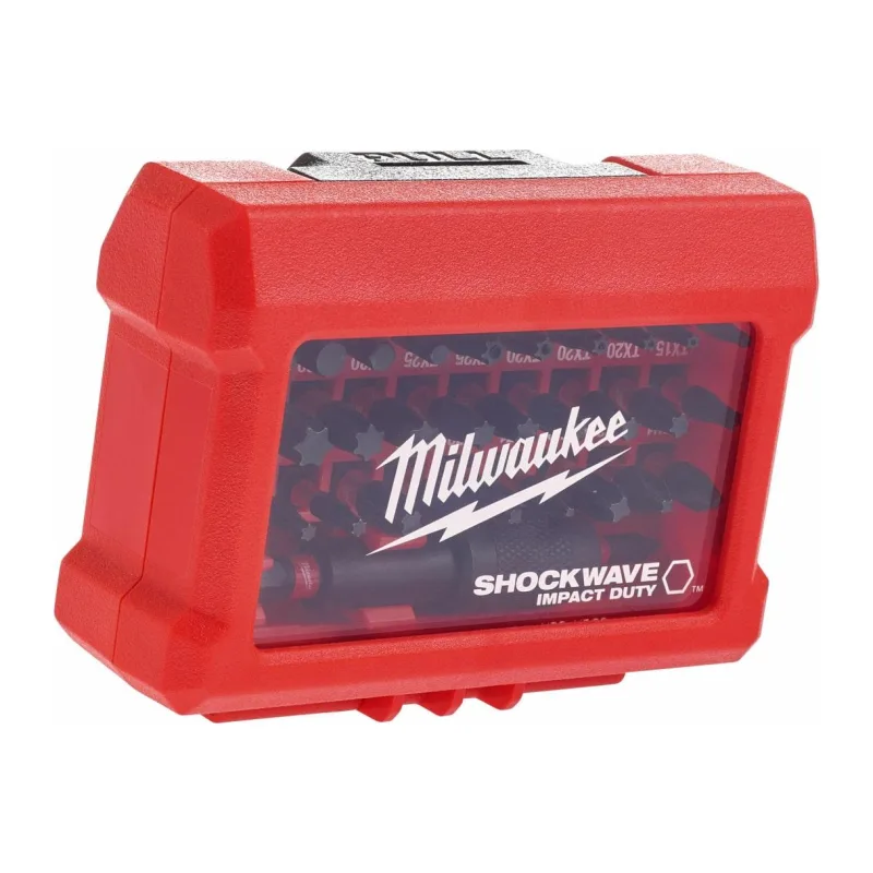 Набор бит Milwaukee Shockwave 32шт в пластиковом кейсе (4932464240)