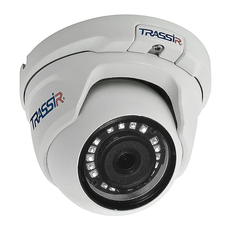 Камера видеонаблюдения Trassir TR-D2S5-NOPOE V2 белый