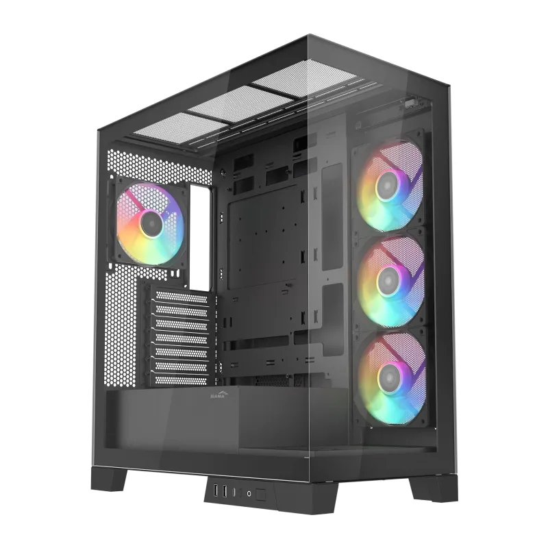 Корпус Sama V50 BK черный (V50-BKADA4X1-GL)