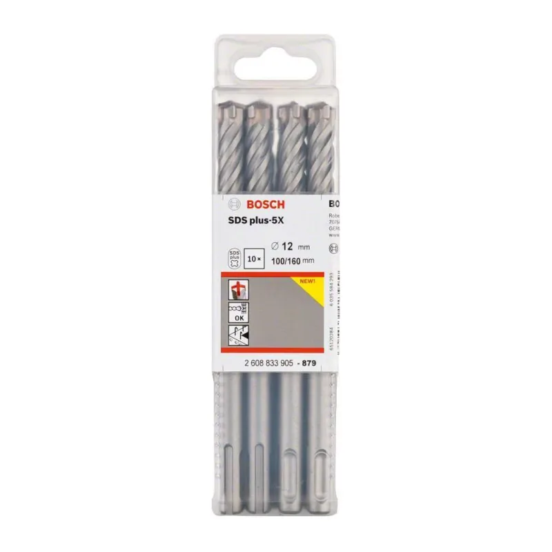 Бур Bosch SDS-plus 5X 12x100x160 (-10-) 2.608.833.905
