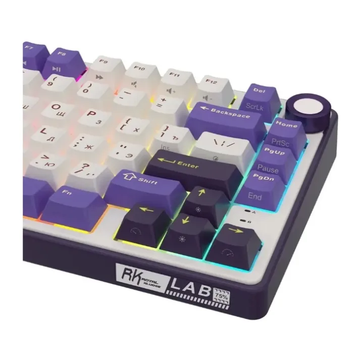 Клавиатура Royal Kludge R75 Brown switch/Blackberry