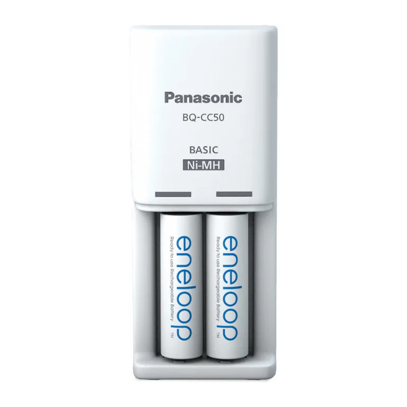 Аккумулятор с зарядным устройством Panasonic Eneloop BQ-CC50/2xBK-3MCCE Compact Charger (K-KJ50MCD20E)