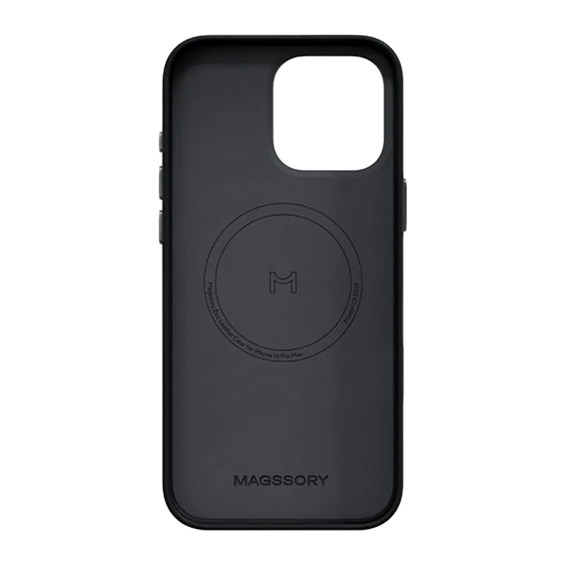 Чехол для смартфона Magssory Eco Leather Case CLT028 для iPhone 16 Pro Midnight (CLT028m)