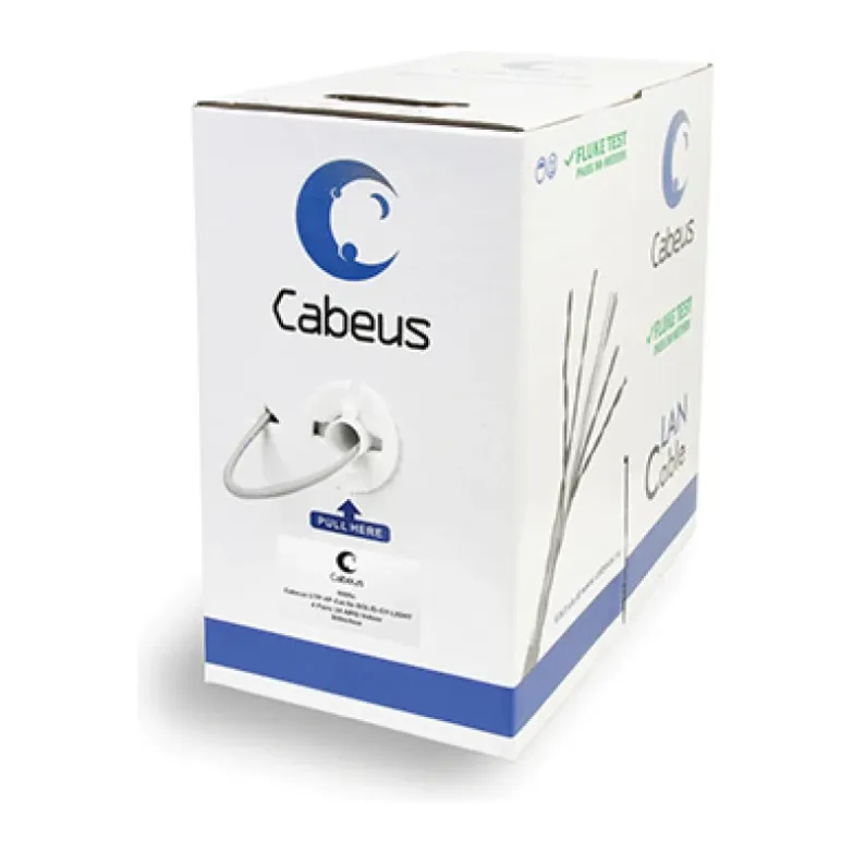Кабель витая пара Cabeus UTP-4P-Cat.5e-SOLID-GY-LIGHT серый