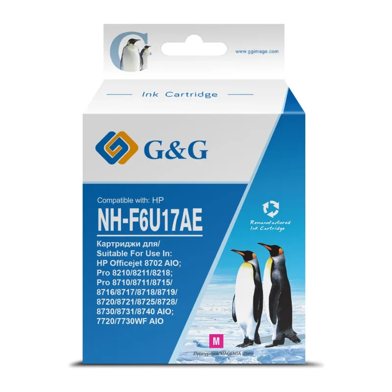 Картридж G&G GG-F6U17AE пурпурный