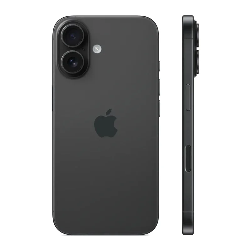 Смартфон Apple iPhone 16 8GB/128GB A3287 черный (MYE73HN/A)