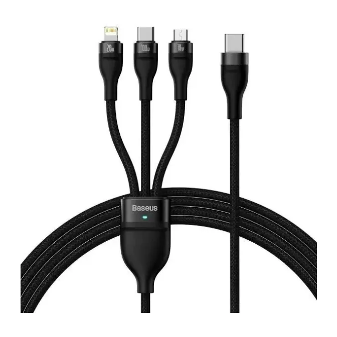 Кабель Baseus Flash Series II 1.2m Black (CASS030001)