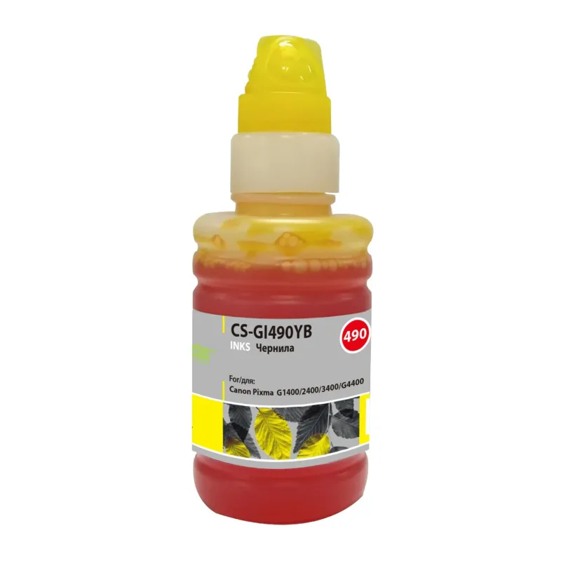 Чернила Cactus CS-GI490YB желтый