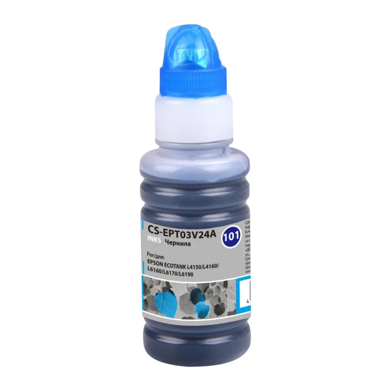 Чернила Cactus 101C голубой (CS-EPT03V24A)