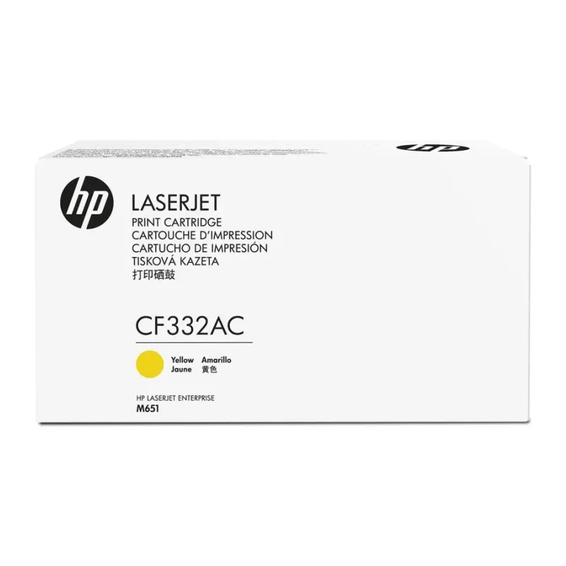 Картридж HP 654A желтый (CF332AC)