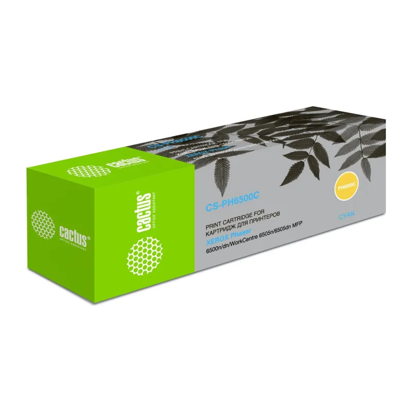 Картридж Cactus 106R01601 голубой (CS-PH6500C)