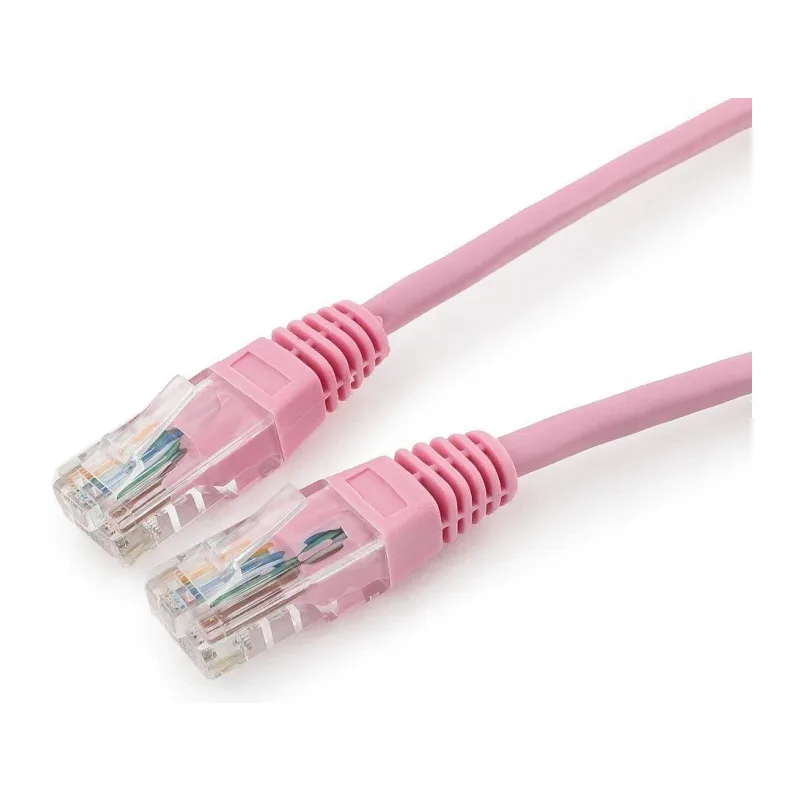 Патч-корд Cablexpert PP12-1M/RO розовый