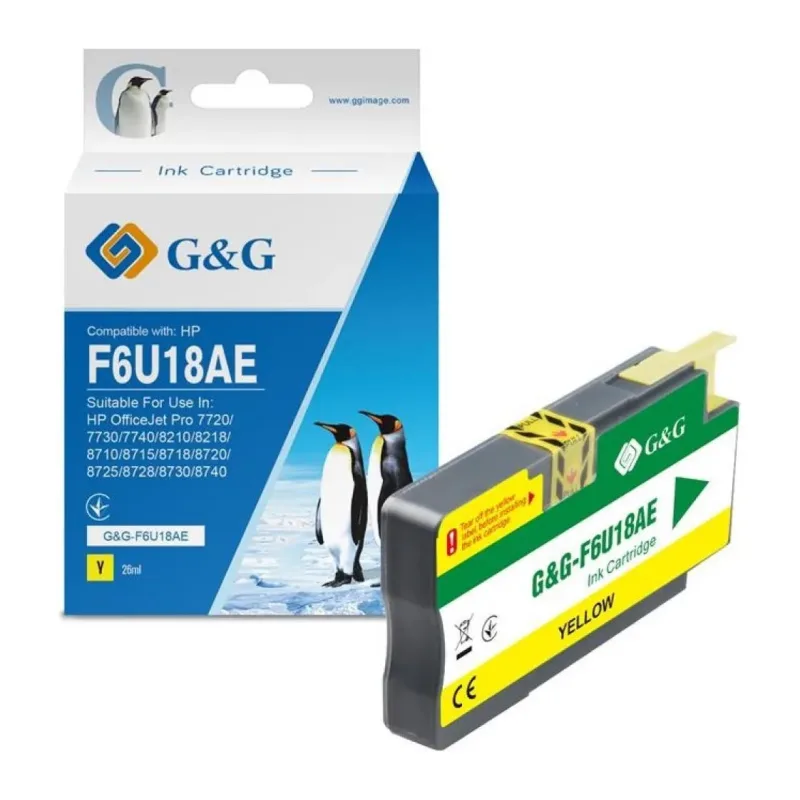 Картридж G&G GG-F6U18AE желтый