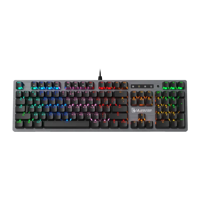 Клавиатура A4Tech Bloody B760 Grey/Neon Black Switch