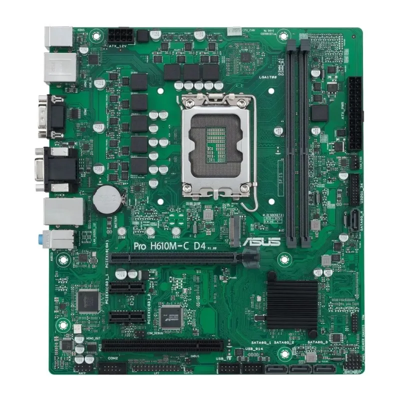 Материнская плата ASUS Pro H610M-C D4-CSM (90MB1A30-M0EAYC)