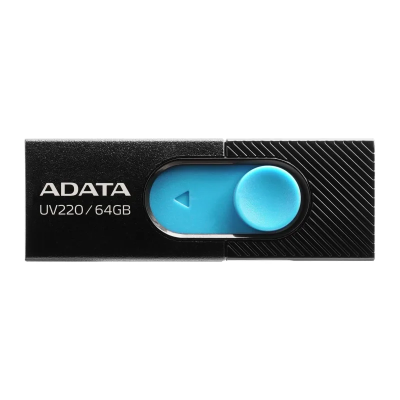 USB Flash-накопитель A-Data UV220 64GB черный/синий (AUV220-64G-RBKBL)