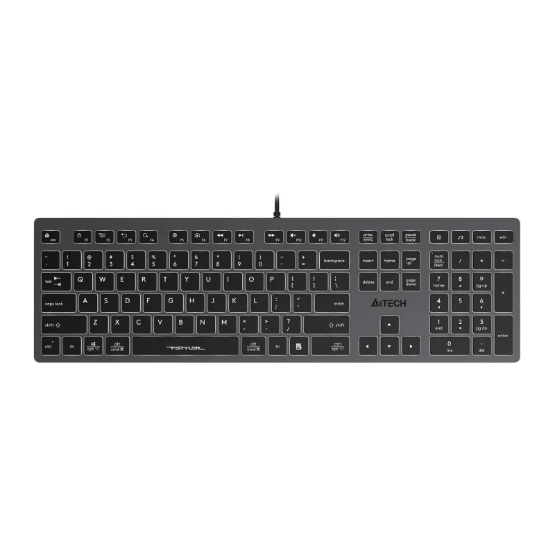 Клавиатура A4Tech Fstyler серый/белый (FX60)