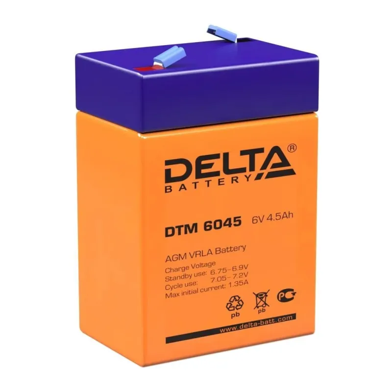 Аккумулятор для ИБП Delta DTM 6045