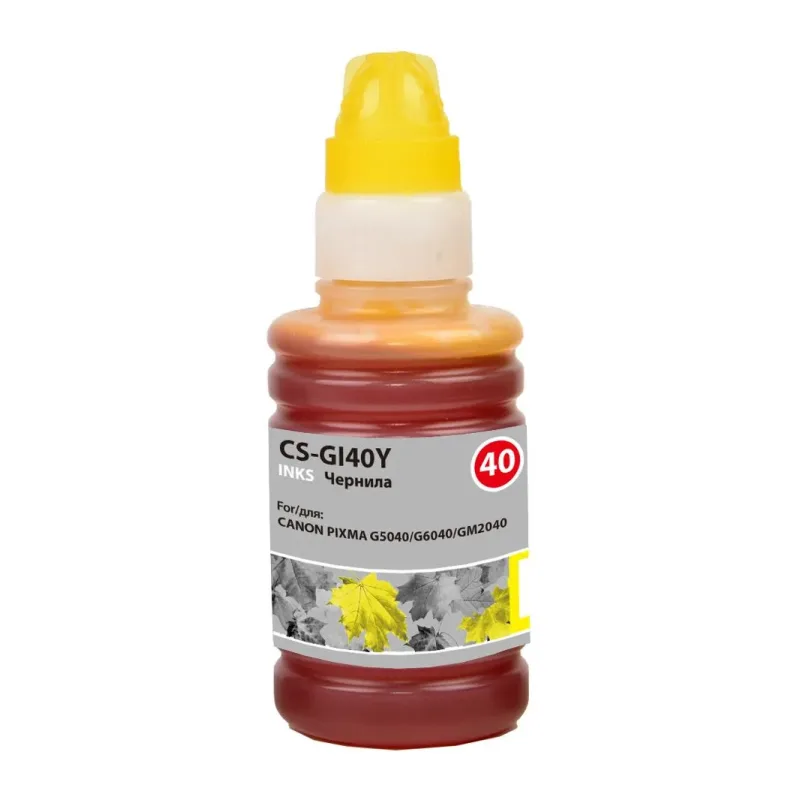 Чернила Cactus CS-GI40Y желтый