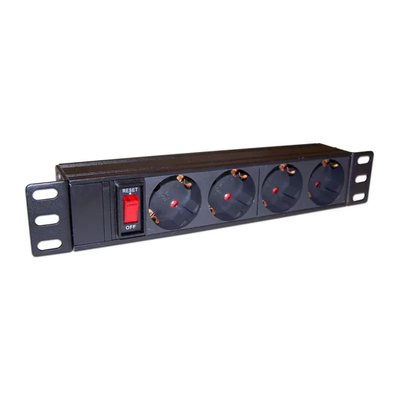 Блок розеток TWT TWT-PDU10-10A4P черный