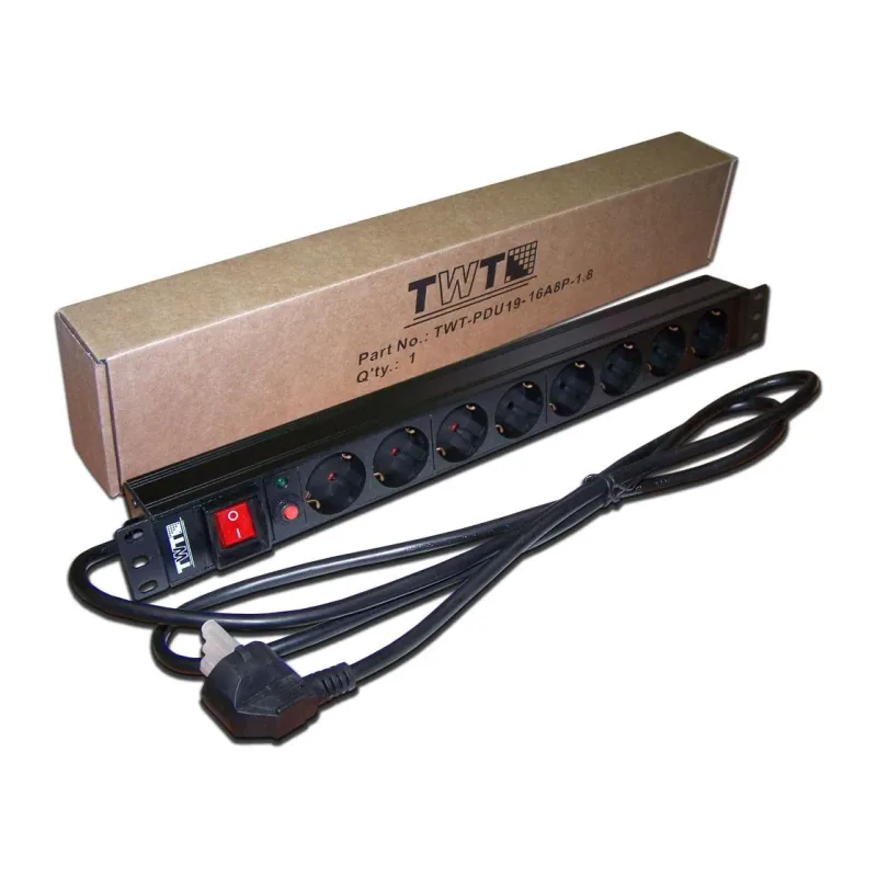 Блок распределения питания TWT TWT-PDU19-16A8P-1.8