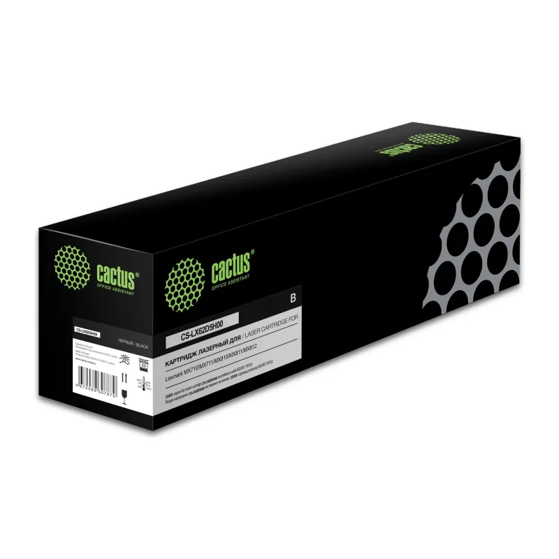 Картридж Cactus CS-LX62D5H00 черный