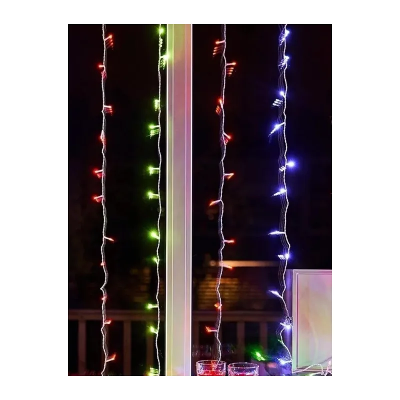 Светодиодная гирлянда ULED Дождь ULED-WF-400-220V-(W-F-W/W)