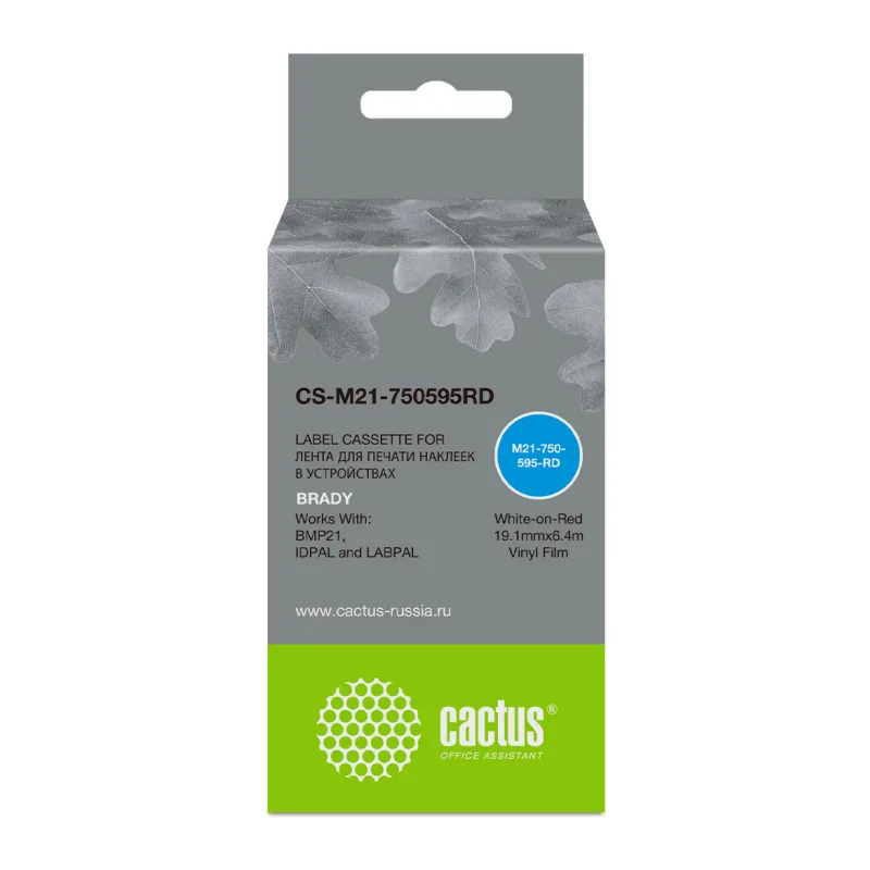 Картридж ленточный Cactus CS-M21-750595RD белый