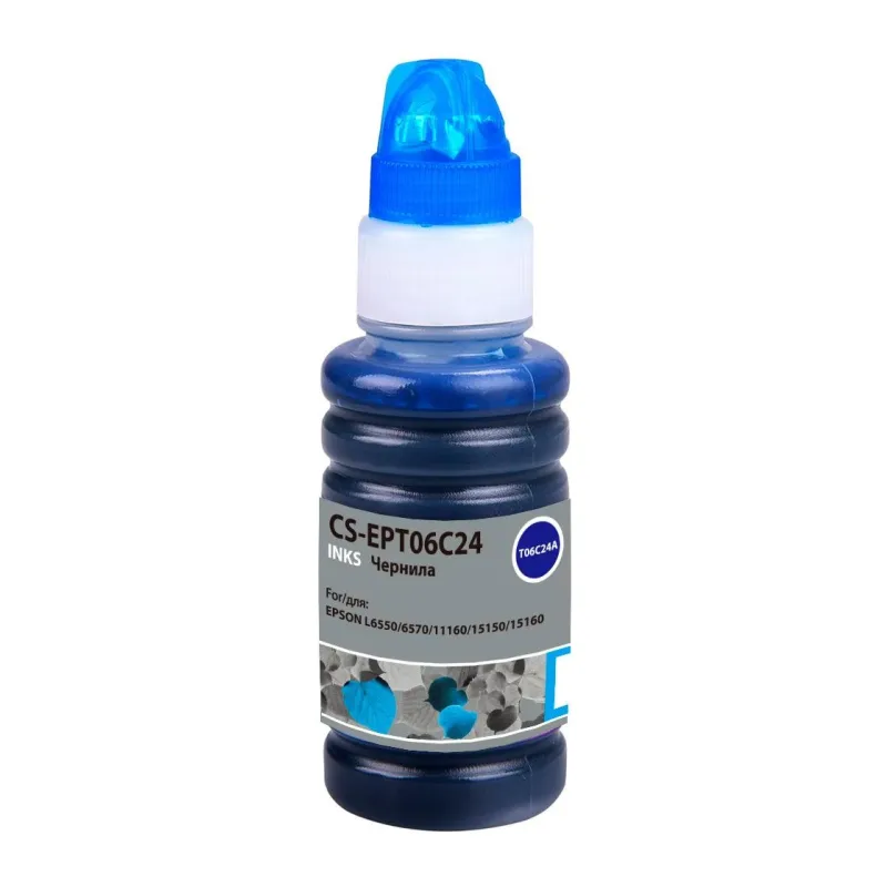 Чернила Cactus CS-EPT06C24 голубой