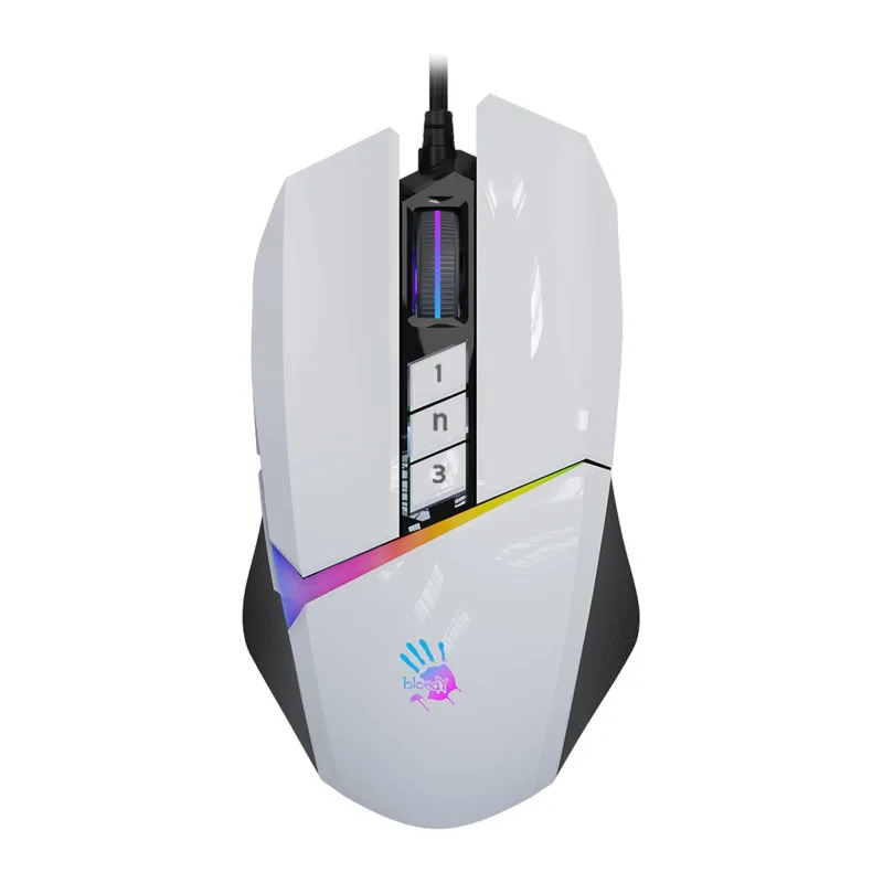 Мышь A4Tech Bloody W60 MAX Panda белый