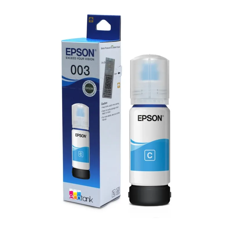 Чернила Epson 003 EcoTank голубой (C13T00V298)