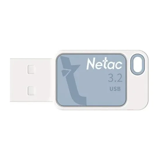 USB Flash-накопитель Netac UA31 64GB белый/синий (NT03UA31N-064G-32BL)