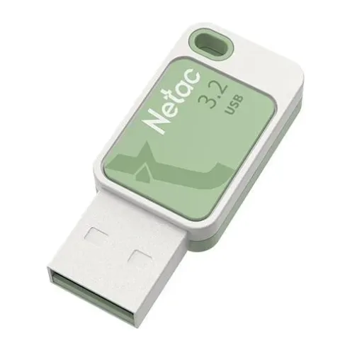 USB Flash-накопитель Netac UA31 128GB белый/зеленый (NT03UA31N-128G-32GN)